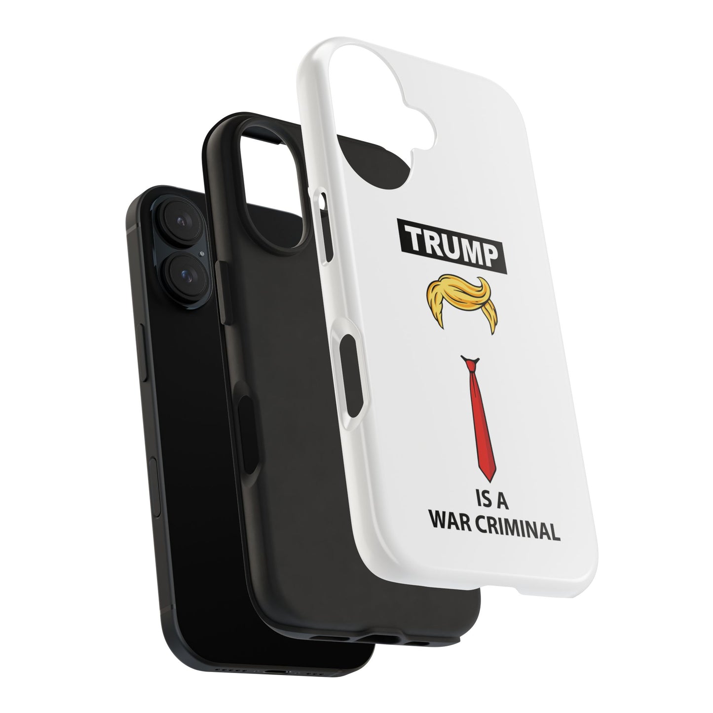 Phone Case — "TRUMP is a War Criminal" Political Statement Tough Case