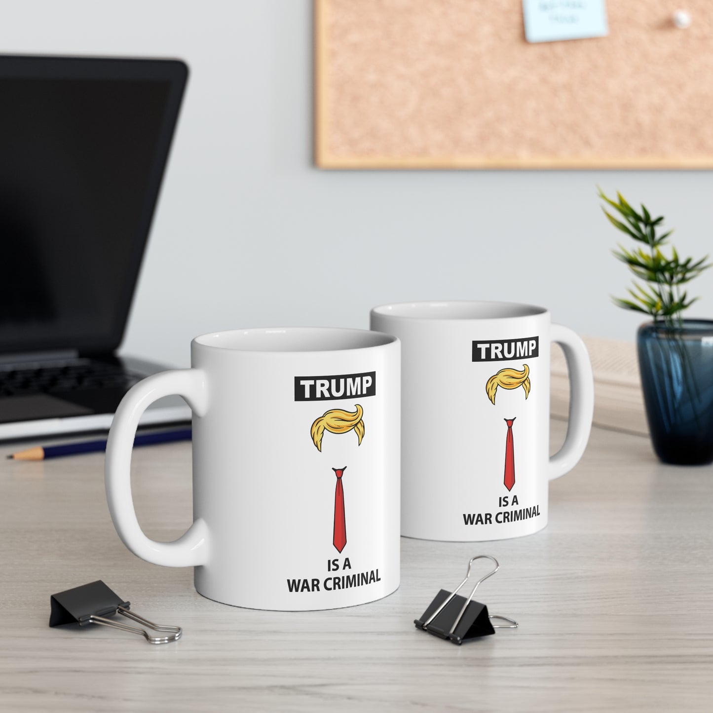 Mug - "TRUMP Is A War Criminal" Political Statement Coffee Mug