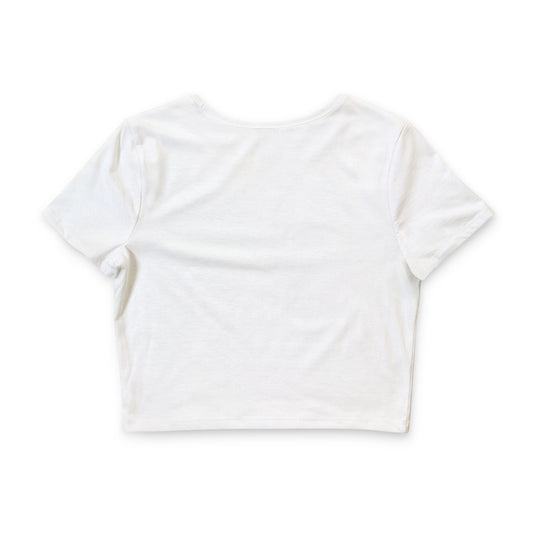 Crop Tee — 'Trump Is a War Criminal' Graphic
