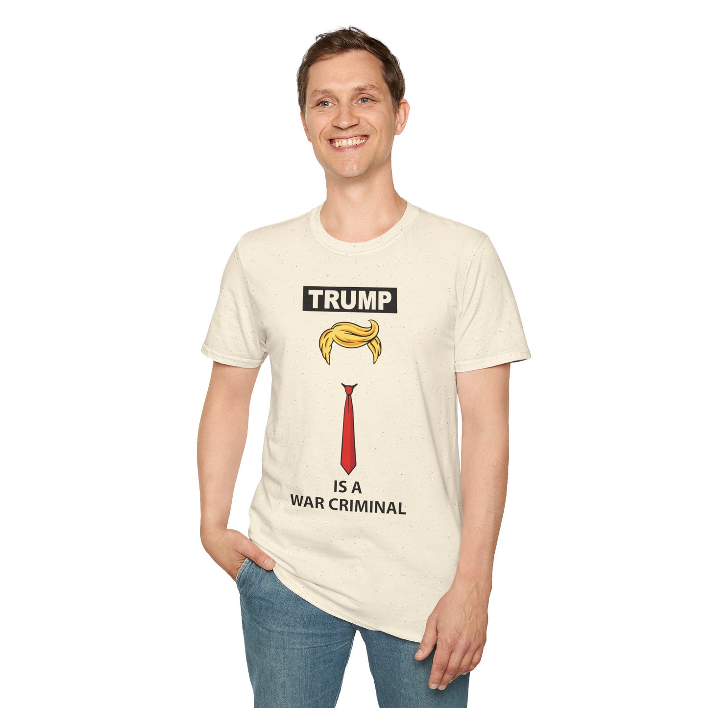 Graphic T-Shirt — 'Trump Is a War Criminal' Political Protest Tee