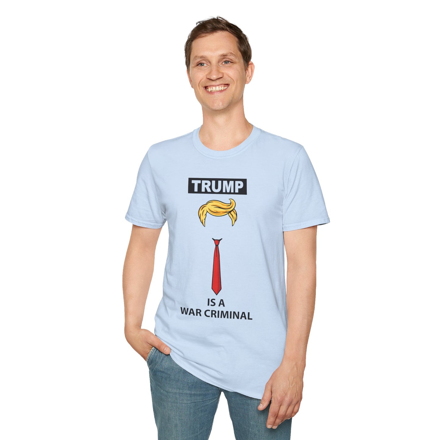 Graphic T-Shirt — 'Trump Is a War Criminal' Political Protest Tee