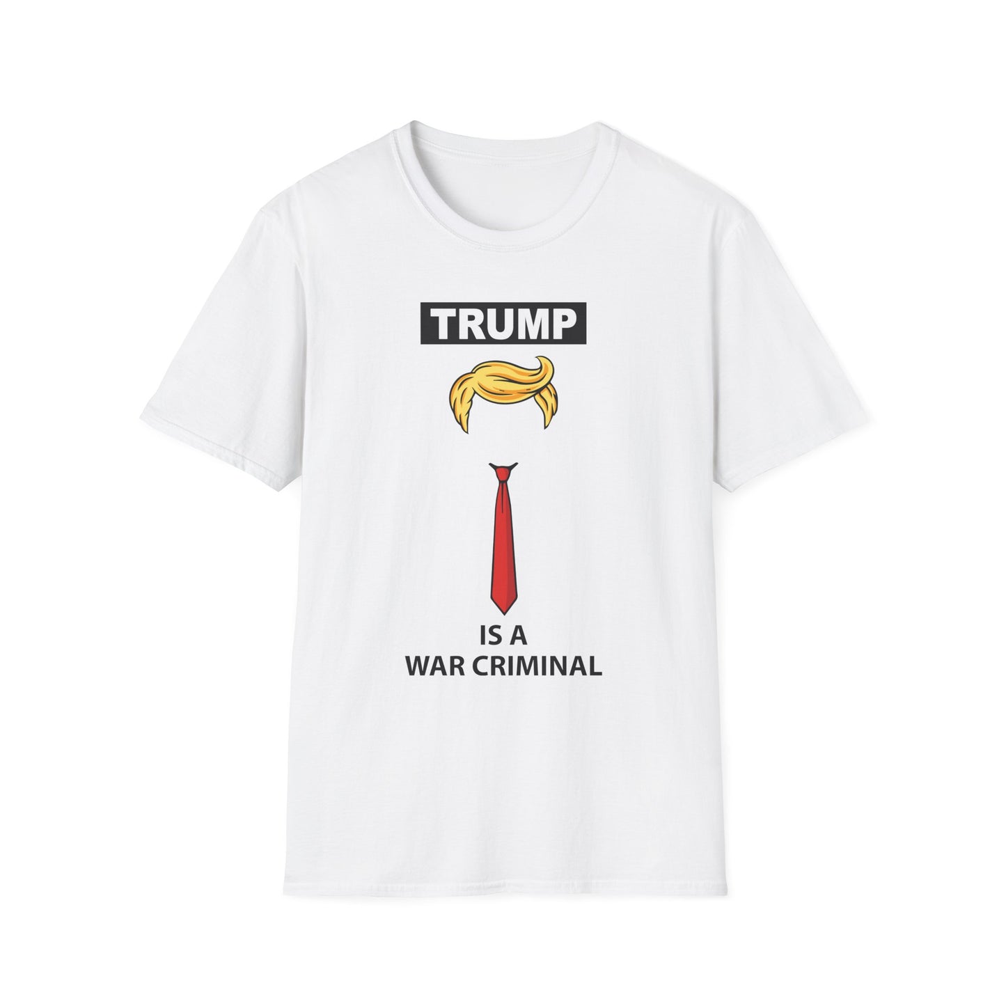 Graphic T-Shirt — 'Trump Is a War Criminal' Political Protest Tee