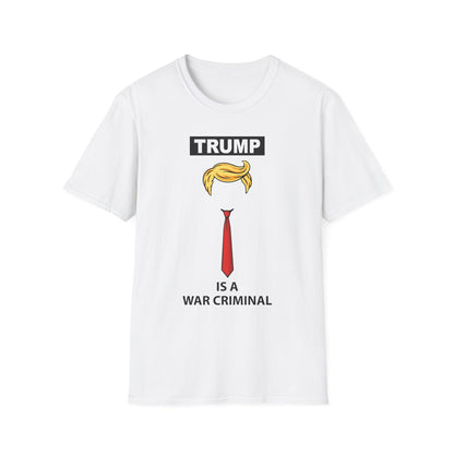 Graphic T-Shirt — 'Trump Is a War Criminal' Political Protest Tee